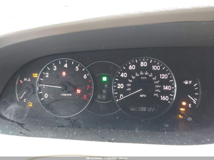 2005 Toyota Avalon Xls VIN: 4T1BK36B25U012305 Lot: 43760444