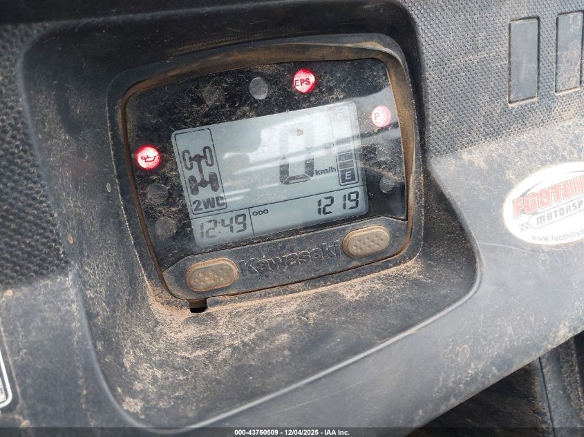 2024 Kawasaki Kaf1000 N VIN: JKAAFCN15RB50026 Lot: 43760509