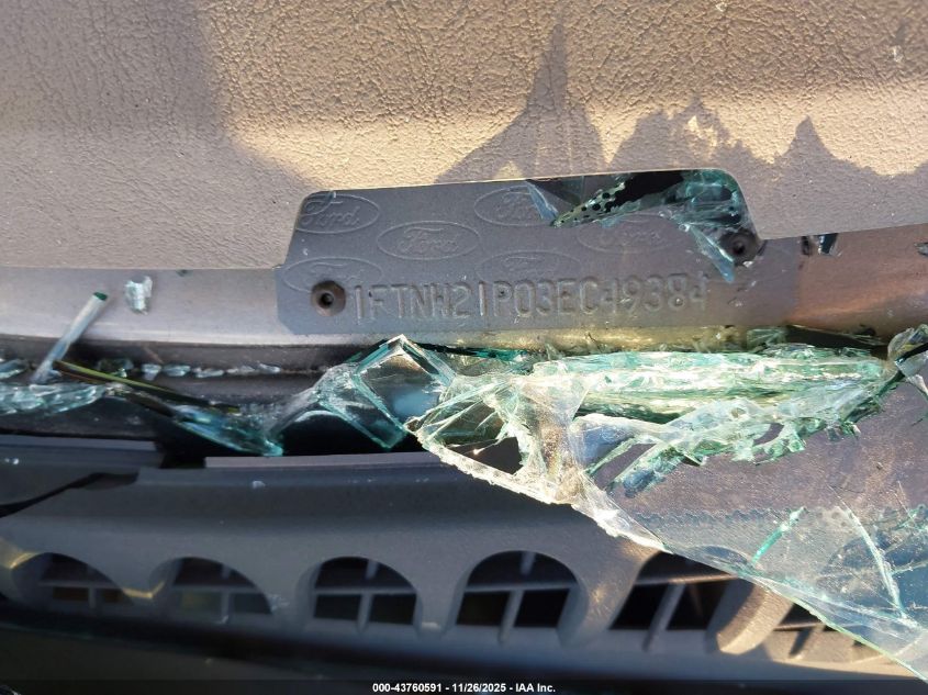 2003 Ford F-250 Lariat/Xl/Xlt VIN: 1FTNW21P03EC49384 Lot: 43760591