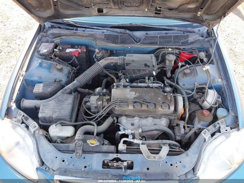 1997 Honda Civic Lx VIN: 2HGEJ6670VH504840 Lot: 43760694