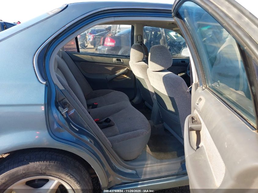 1997 Honda Civic Lx VIN: 2HGEJ6670VH504840 Lot: 43760694