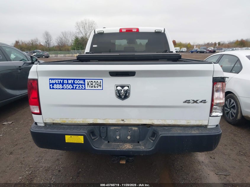 2022 Ram 1500 Classic Tradesman 4X4 6'4 Box VIN: 1C6RR7FGXNS232974 Lot: 43760719