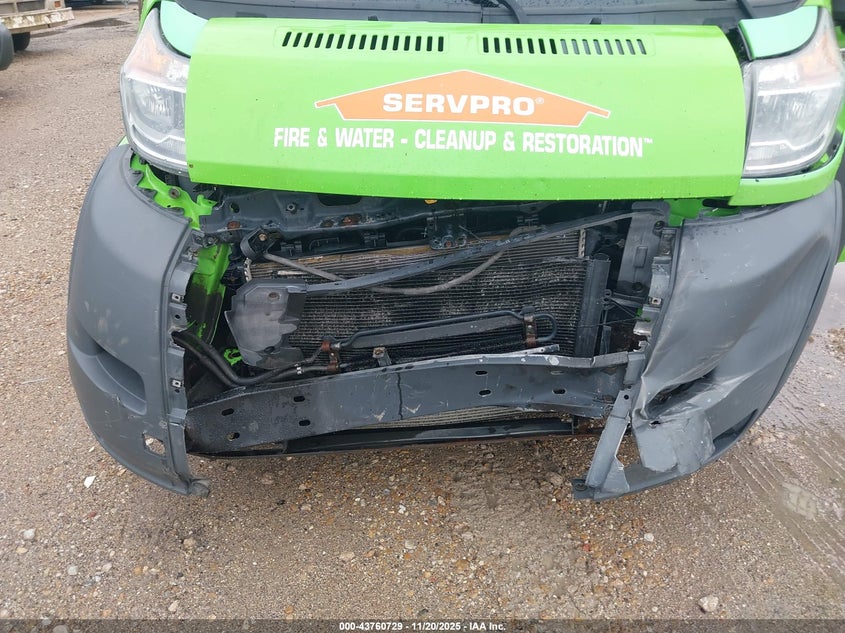 2015 Ram Promaster Cargo Van High Roof VIN: 3C6URVJGXFE508242 Lot: 43760729