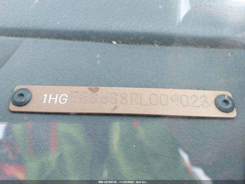 1994 Honda Civic Lx VIN: 1HGEG8568RL009023 Lot: 43760745