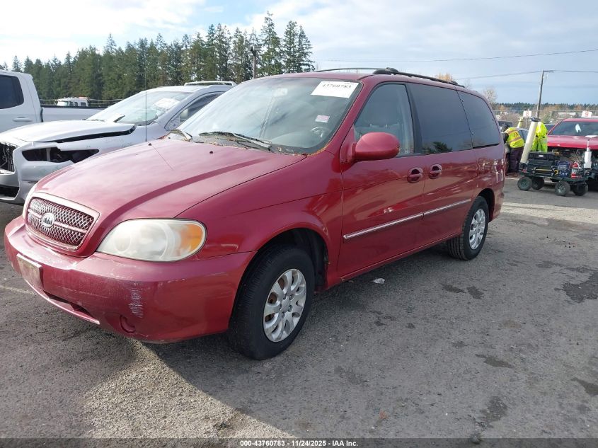 KNDUP131546543130 2004 KIA SEDONA photo no. 2