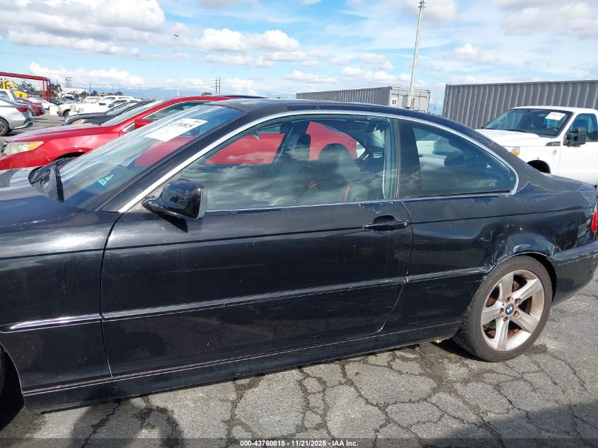 2004 BMW 325Ci VIN: WBABV13424JT22991 Lot: 43760815