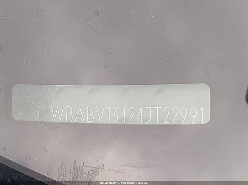 2004 BMW 325Ci VIN: WBABV13424JT22991 Lot: 43760815