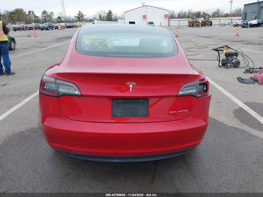 2020 Tesla Model 3 Long Range Dual Motor All-Wheel Drive VIN: 5YJ3E1EB5LF600324 Lot: 43760894