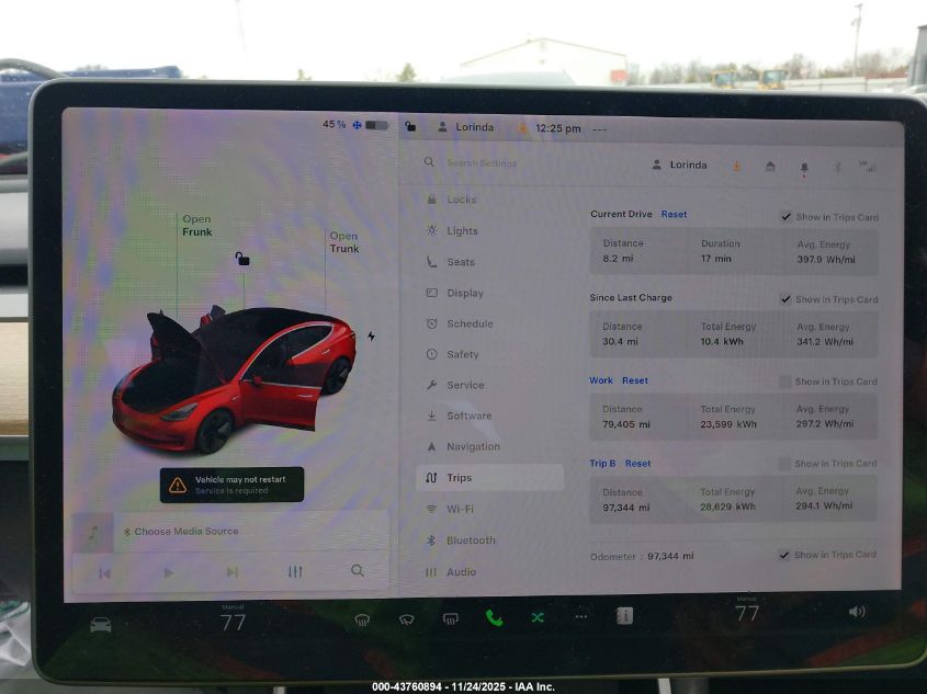 2020 Tesla Model 3 Long Range Dual Motor All-Wheel Drive VIN: 5YJ3E1EB5LF600324 Lot: 43760894