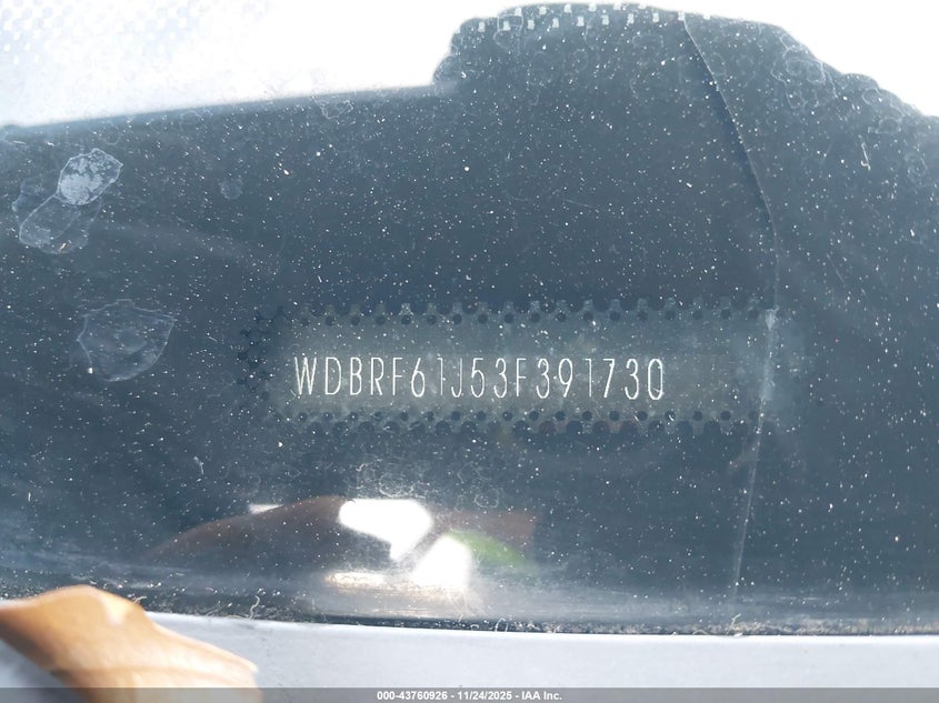 2003 Mercedes-Benz C 240 VIN: WDBRF61J53F391730 Lot: 43760926