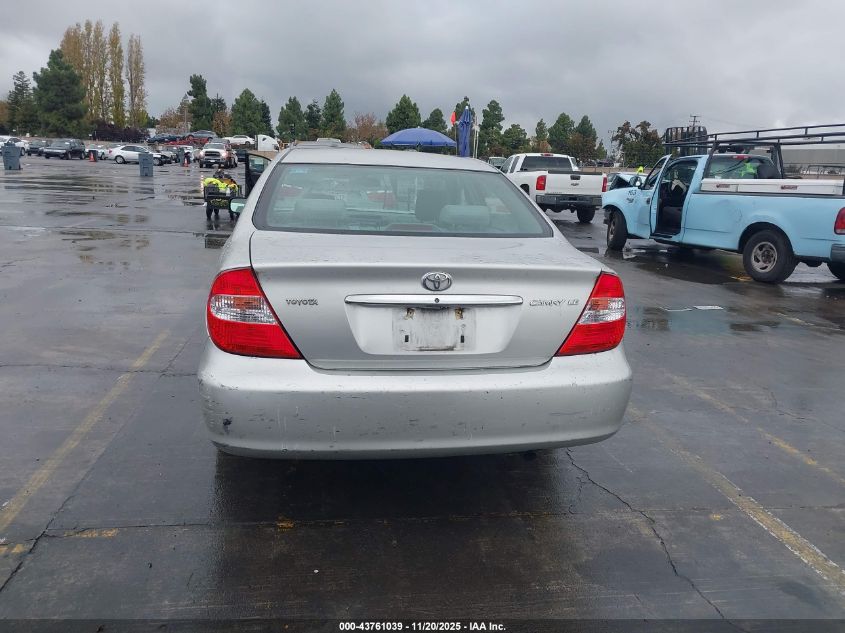 2004 Toyota Camry Le VIN: 4T1BE30K24U940274 Lot: 43761039