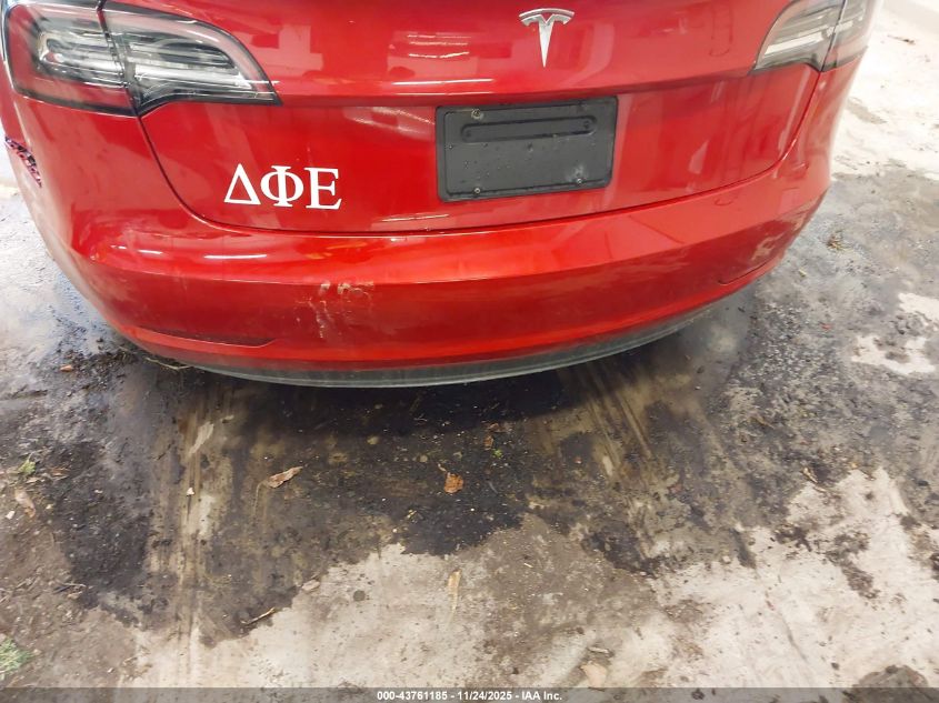 2021 Tesla Model 3 Standard Range Plus Rear-Wheel Drive VIN: 5YJ3E1EA4MF030034 Lot: 43761185