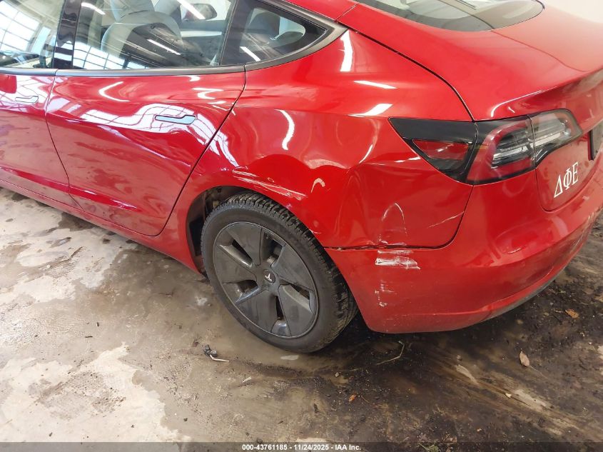 2021 Tesla Model 3 Standard Range Plus Rear-Wheel Drive VIN: 5YJ3E1EA4MF030034 Lot: 43761185