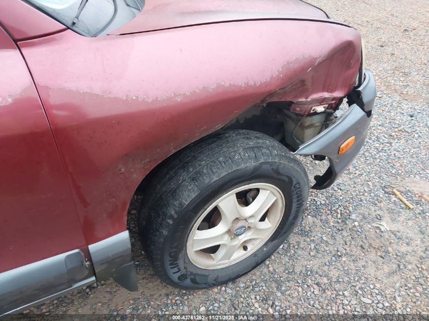 2002 Hyundai Santa Fe Gls/Lx VIN: KM8SC13D32U266852 Lot: 43761252