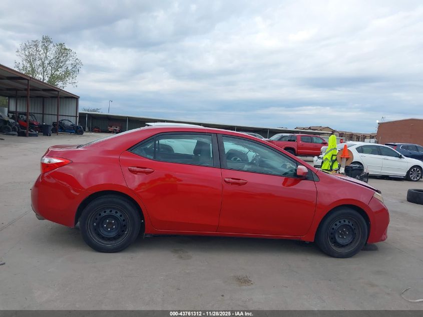 2015 Toyota Corolla Le VIN: 2T1BURHE5FC265657 Lot: 43761312
