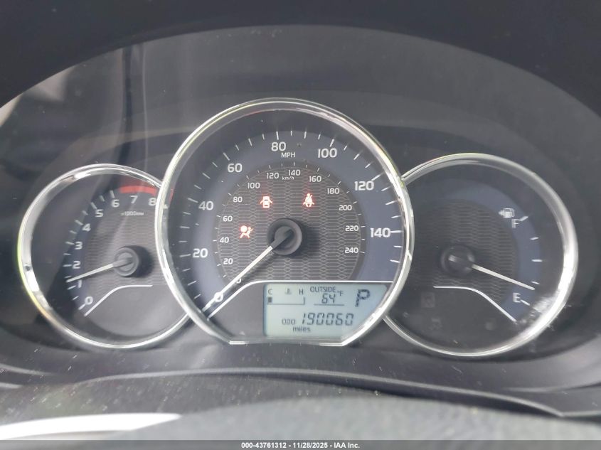 2015 Toyota Corolla Le VIN: 2T1BURHE5FC265657 Lot: 43761312