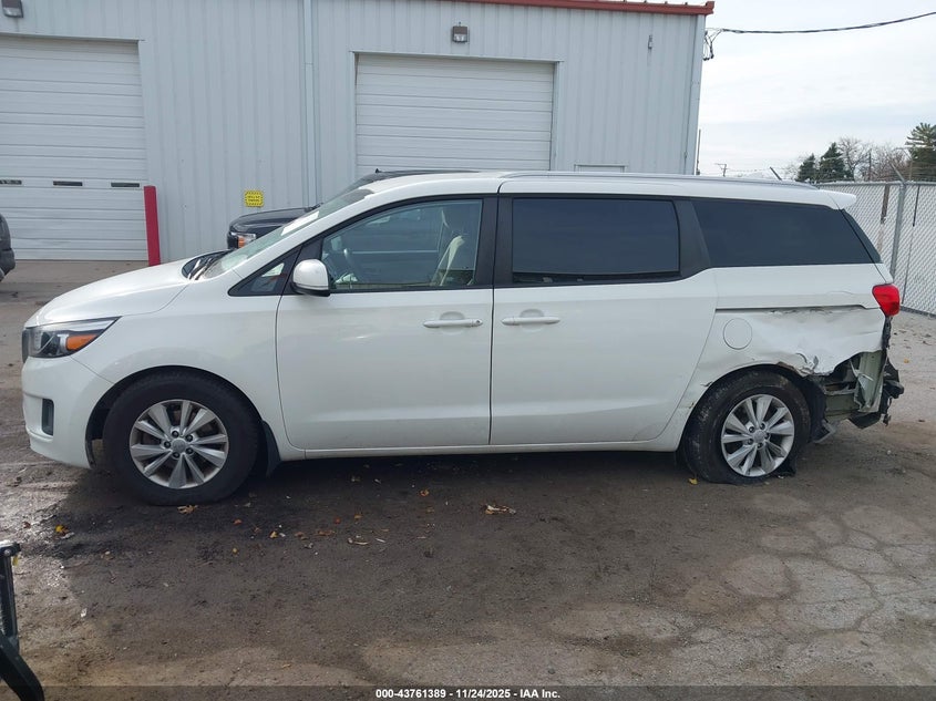 2016 Kia Sedona Lx VIN: KNDMB5C1XG6198882 Lot: 43761389