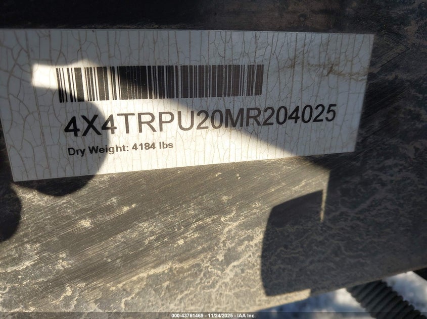 4X4TRPU20MR204025 2021   photo no. 9