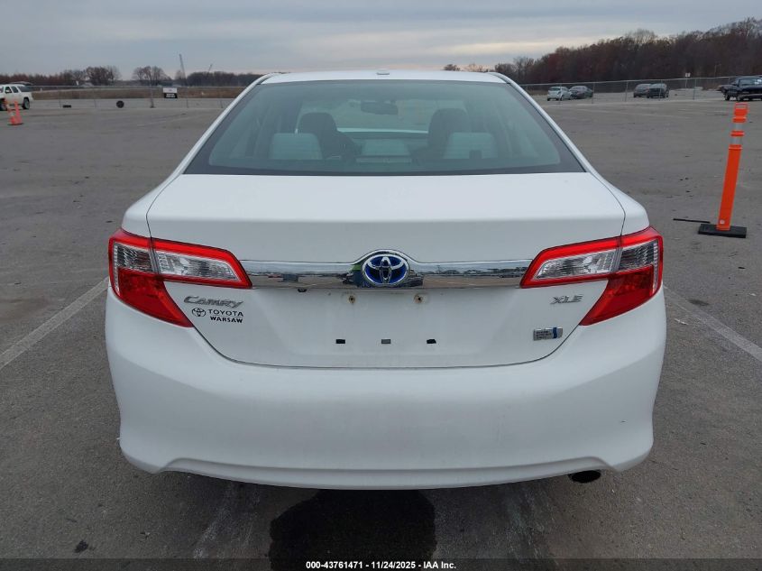 2012 Toyota Camry Hybrid Xle VIN: 4T1BD1FKXCU049999 Lot: 43761471