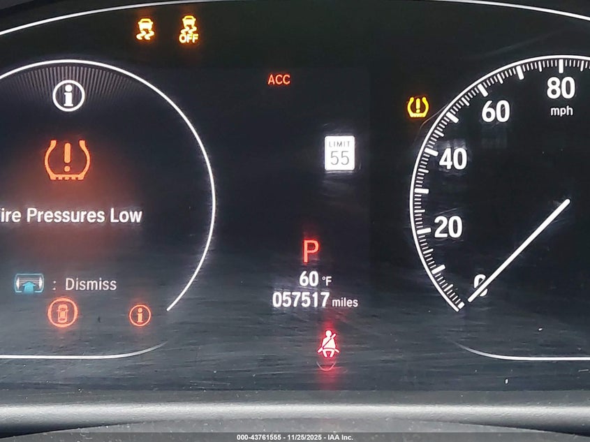 2019 Honda Accord Ex-L 2.0T VIN: 1HGCV2F57KA030964 Lot: 43761555