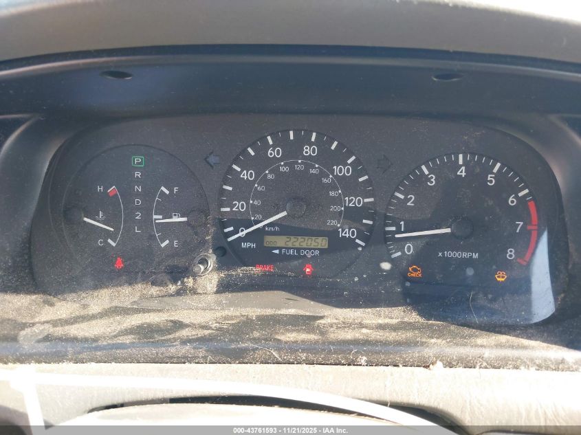 2000 Toyota Camry Le V6 VIN: JT2BF28K4Y0250919 Lot: 43761593