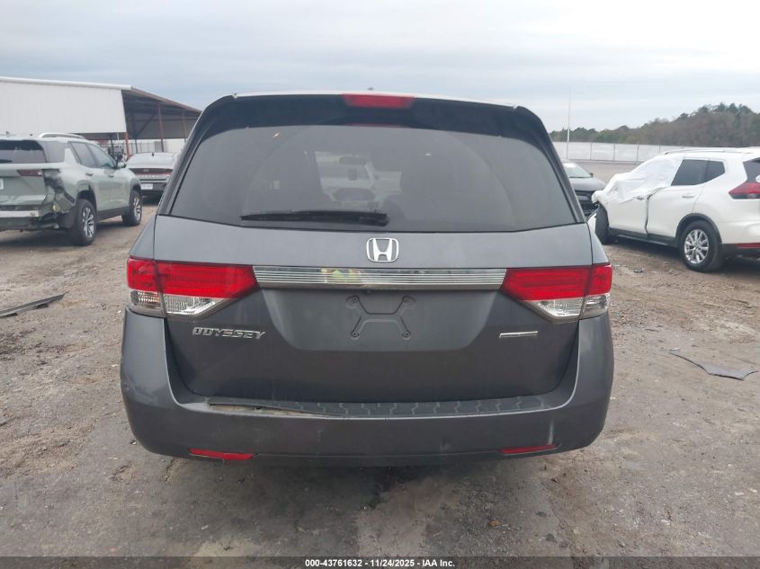 2017 Honda Odyssey Se VIN: 5FNRL5H32HB001206 Lot: 43761632
