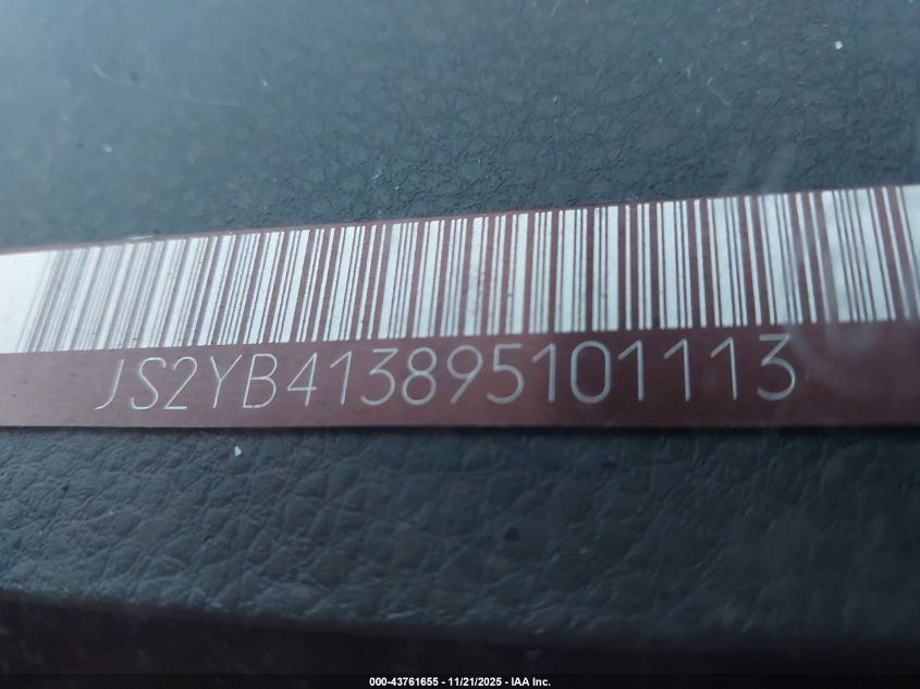 2009 Suzuki Sx4 Technology VIN: JS2YB413895101113 Lot: 43761655