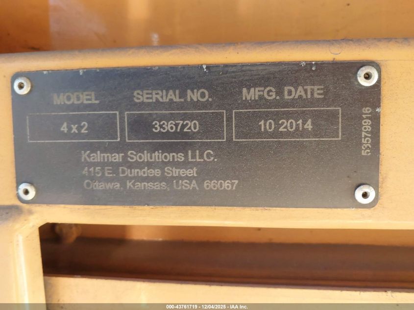 2013 Ottawa Yard Truck VIN: 336720 Lot: 43761719