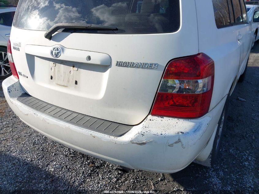 2004 Toyota Highlander V6 VIN: JTEEP21A940038610 Lot: 43761848