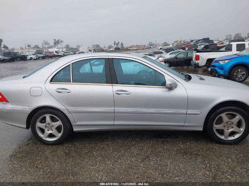 2001 Mercedes-Benz C 320 VIN: WDBRF64J51F012587 Lot: 43761862