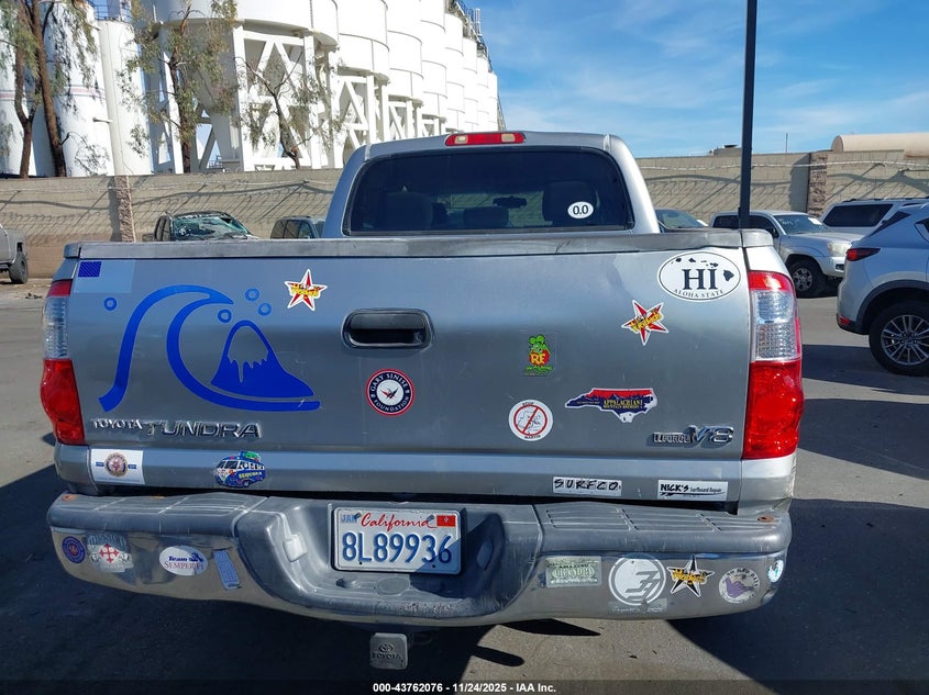 2006 Toyota Tundra Sr5 V8 VIN: 5TBET341X6S512266 Lot: 43762076