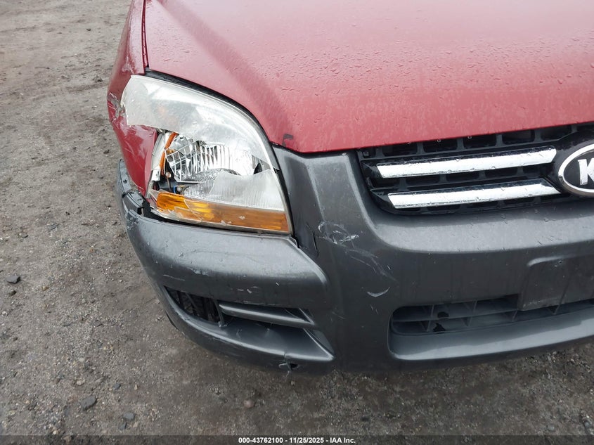 2008 Kia Sportage Lx VIN: KNDJF724487549005 Lot: 43762100