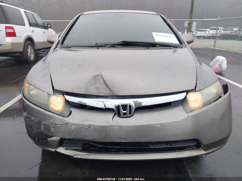 2007 Honda Civic Lx VIN: 1HGFA16517L068821 Lot: 43762140