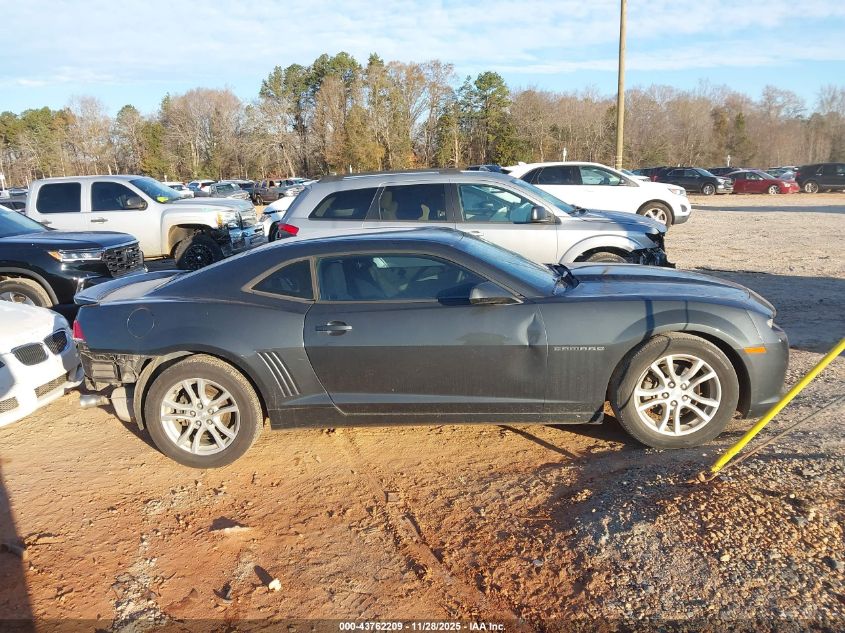 2014 Chevrolet Camaro 2Ls VIN: 2G1FA1E39E9291510 Lot: 43762209