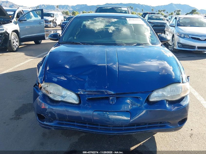 2004 Chevrolet Monte Carlo Ss VIN: 2G1WX15K749313363 Lot: 43762274