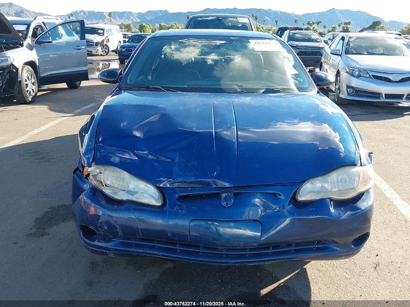2004 Chevrolet Monte Carlo Ss VIN: 2G1WX15K749313363 Lot: 43762274