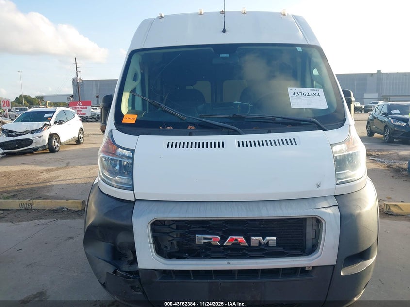 2021 Ram Promaster 2500 High Roof 159 Wb VIN: 3C6ERVDG4ME508850 Lot: 43762384