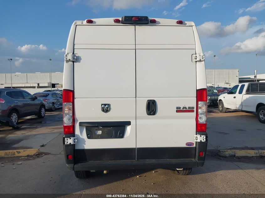 2021 Ram Promaster 2500 High Roof 159 Wb VIN: 3C6ERVDG4ME508850 Lot: 43762384