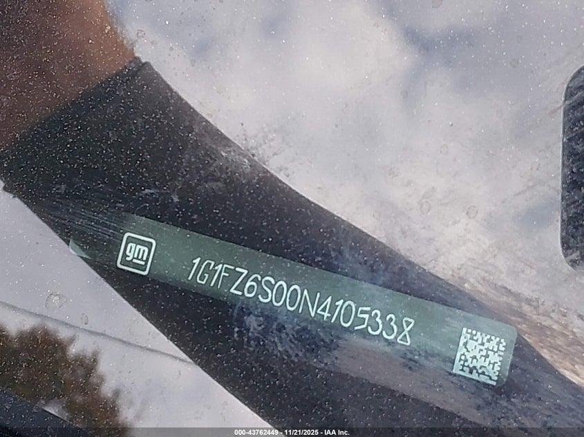 2022 Chevrolet Bolt Euv Fwd Premier VIN: 1G1FZ6S00N4105338 Lot: 43762449