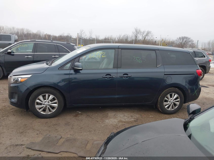 2017 Kia Sedona Lx VIN: KNDMB5C10H6224164 Lot: 43762522