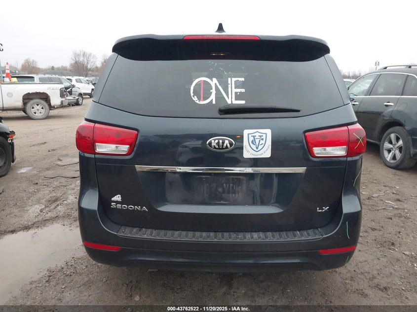 2017 Kia Sedona Lx VIN: KNDMB5C10H6224164 Lot: 43762522