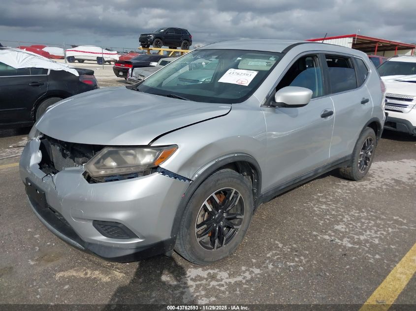 2016 Nissan Rogue S VIN: 5N1AT2MN9GC832356 Lot: 43762593