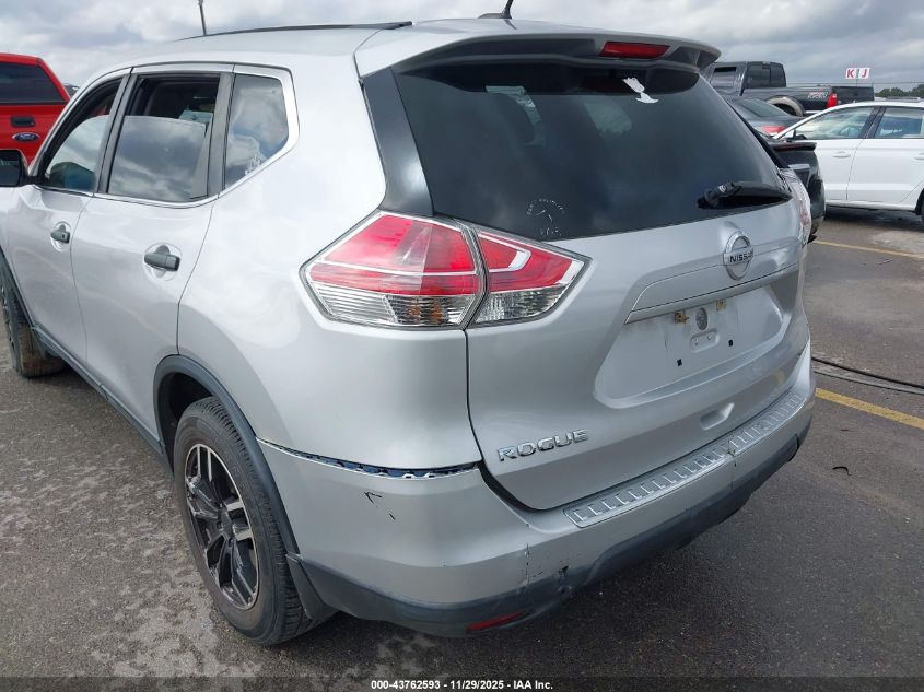 2016 Nissan Rogue S VIN: 5N1AT2MN9GC832356 Lot: 43762593