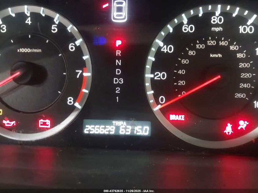 2008 Honda Accord 2.4 Lx VIN: 1HGCP26318A053612 Lot: 43762635