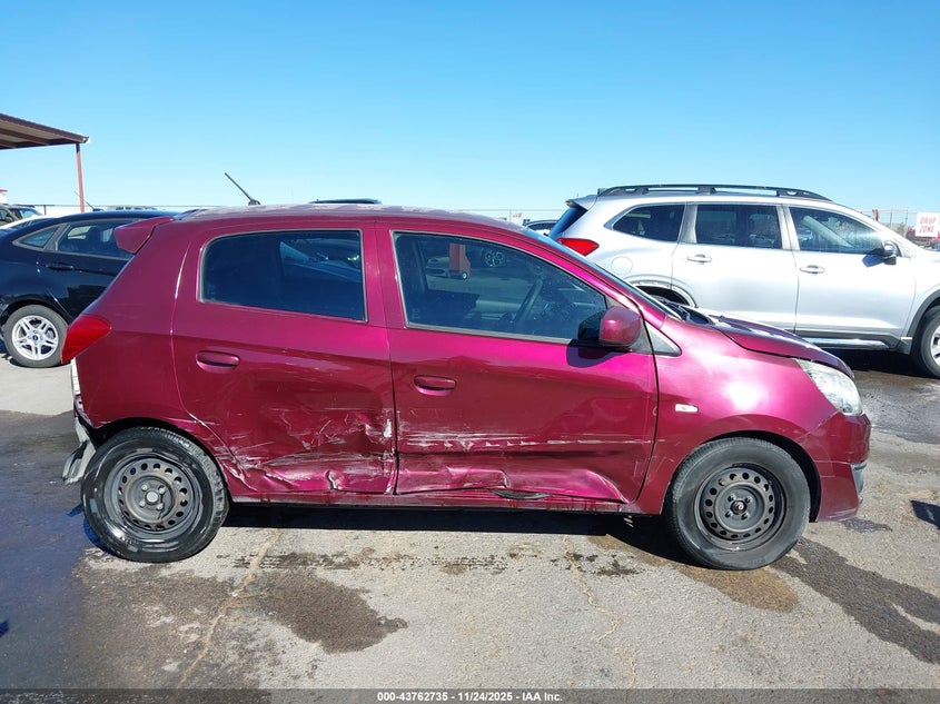 2018 Mitsubishi Mirage VIN: ML3AA28J3JH002972 Lot: 43762735