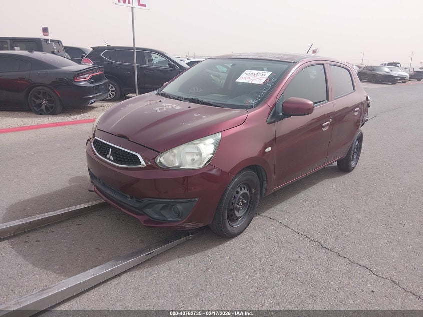 Vin: ml3aa28j3jh002972, lot: 44258133, mitsubishi mirage 20182