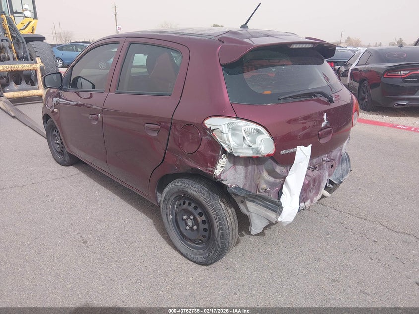 Vin: ml3aa28j3jh002972, lot: 44258133, mitsubishi mirage 20183