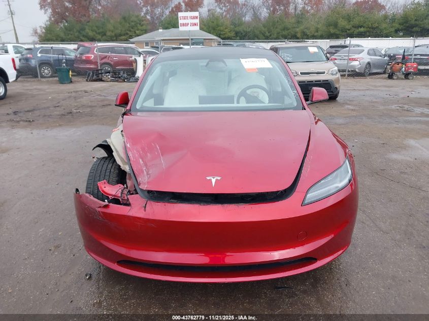 2025 Tesla Model 3 Long Range Rear-Wheel Drive/Standard VIN: 5YJ3E1EA1SF014547 Lot: 43762779