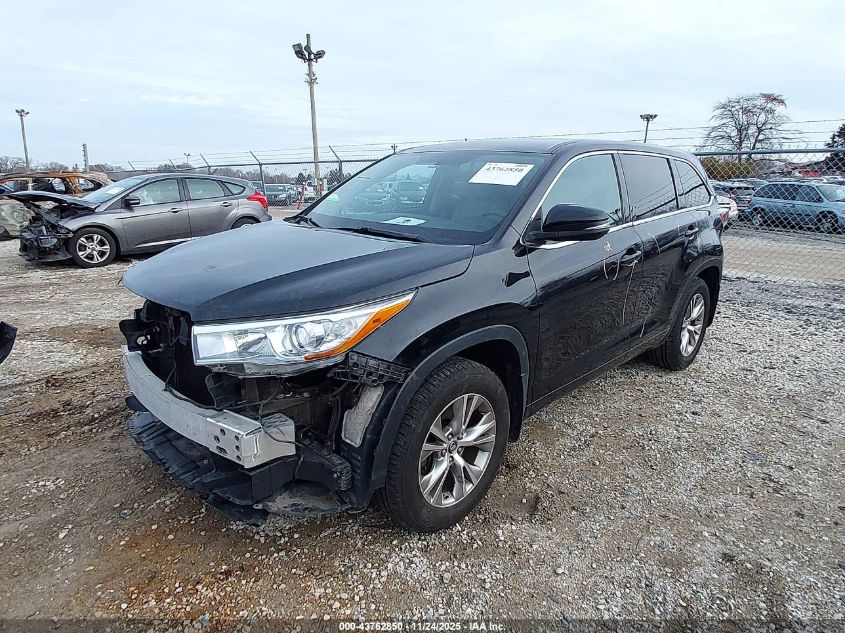 2016 Toyota Highlander Le Plus V6 VIN: 5TDBKRFH2GS351858 Lot: 43762850