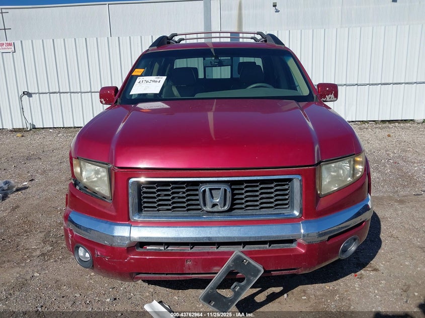 2006 Honda Ridgeline Rtl VIN: 2HJYK16596H507730 Lot: 43762964